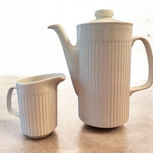 Johnson Brothers Athena coffee pot, and creamer, MCM elegant &  pristine